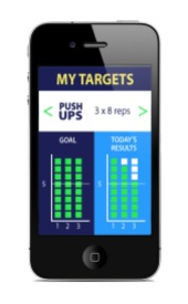 Mobile App Mockup: Fitness Goals