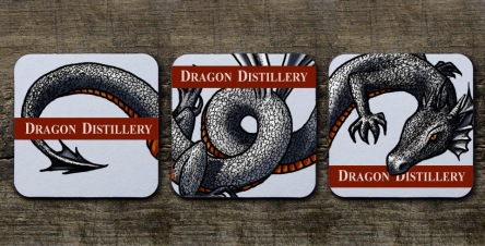 3 dragon coasters